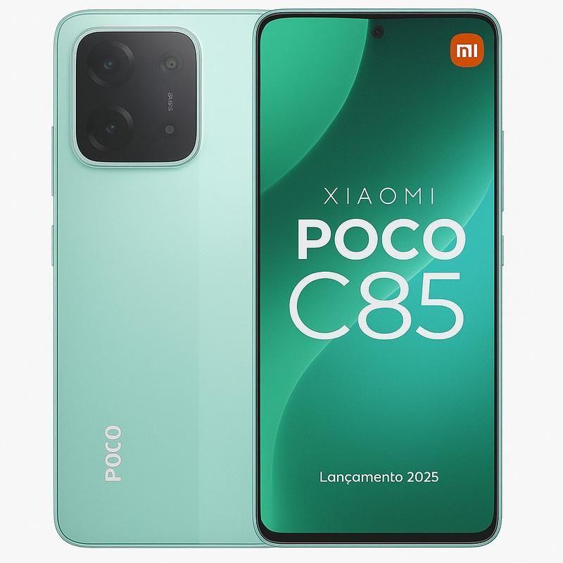 スマートフォン本体 POCO C85 6GB RAM 128GB ROM Smartphone Poco C85 6+6gb + 128gb, Verde | Frete grátis